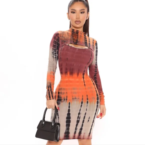 Fashion Nova | Dresses | Fashion Nova Tiedye Midi | Poshmark